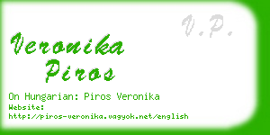 veronika piros business card